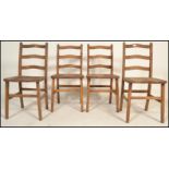 A collection of ten 19th century chairs to include  set of 4 Victorian beech and elm wood chapel (