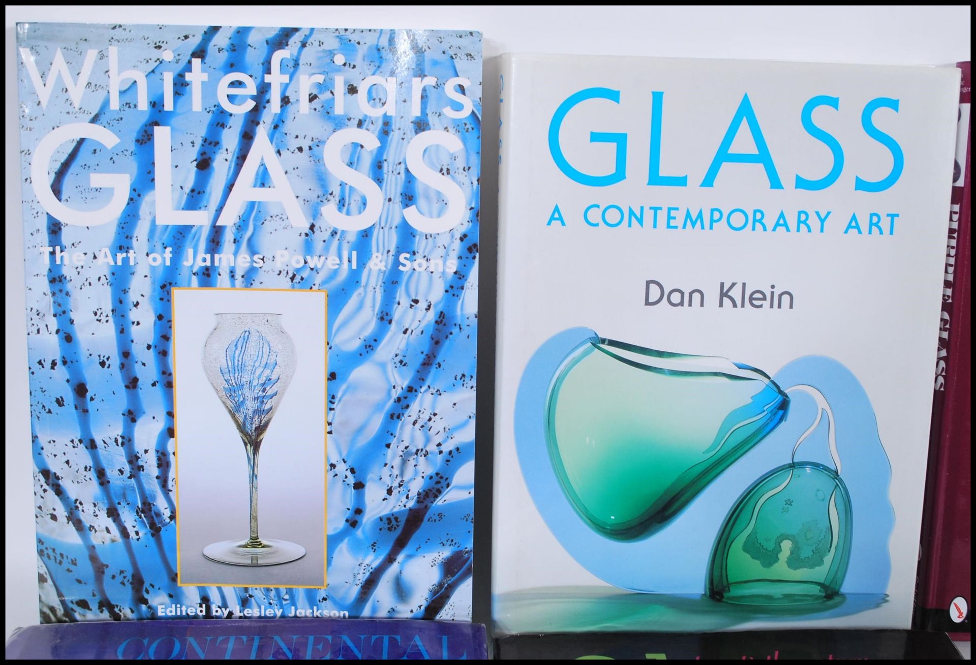 A selection of 20th Century retro glass collectors reference books to include 'English Glass' W. - Bild 2 aus 6