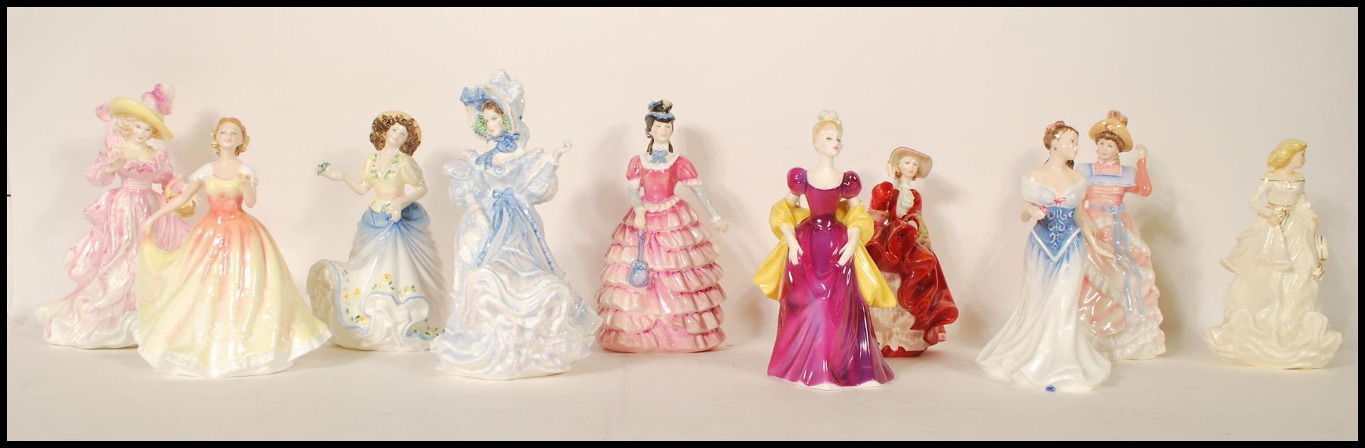 A collection of Royal Doulton ceramic figurines to include Flowers of Love - Forget Me Nots  HN 3700