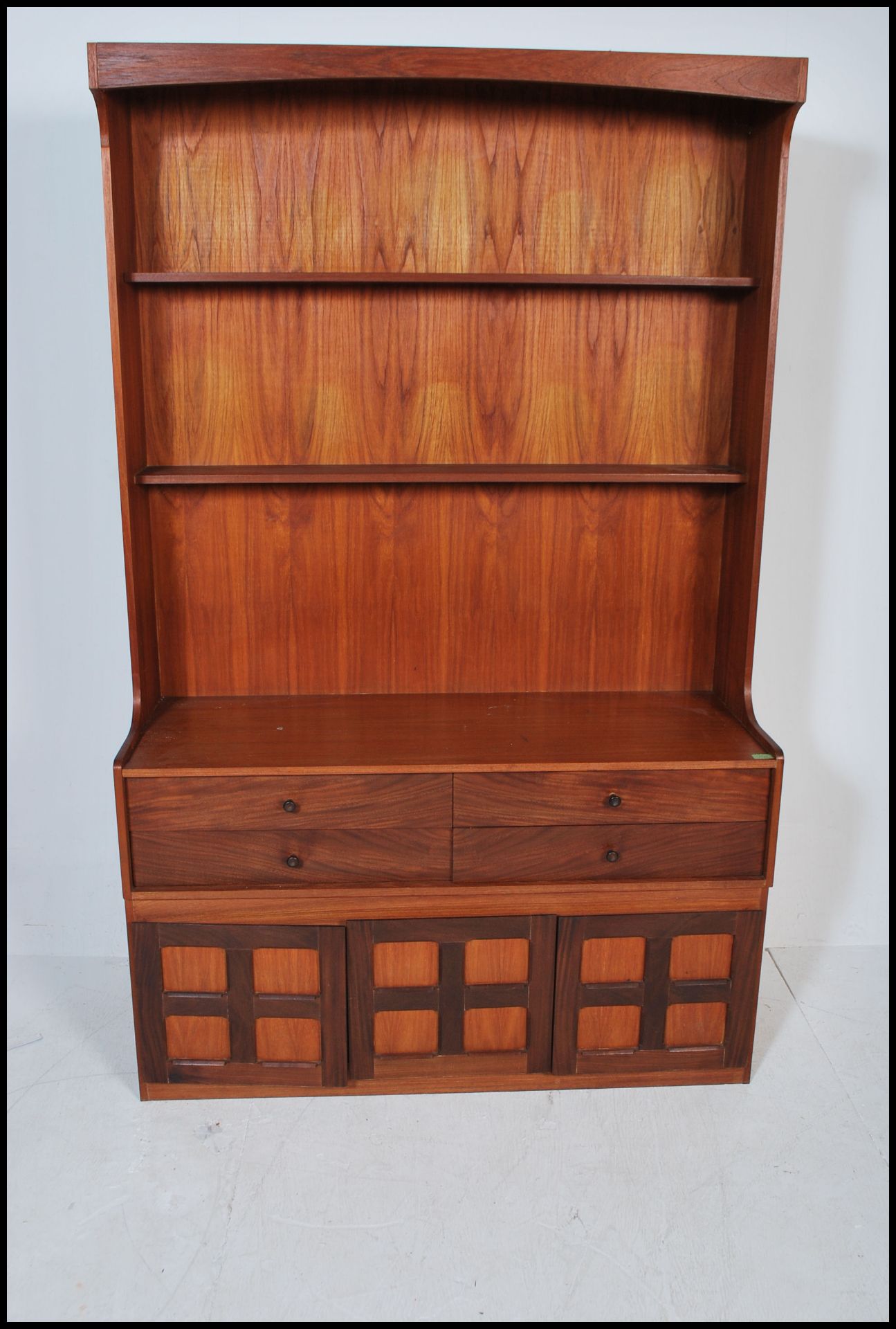 A retro 20th Century Teak wood highboard bookcase - Bild 5 aus 7