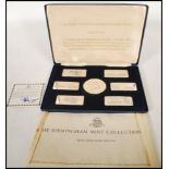 The First United Kingdom Referendum June 5th 1975. A cased set of silver proof ingots and