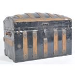 J. KELLY 19TH / 20TH CENTURY DOME TOP TRAVEL CHEST