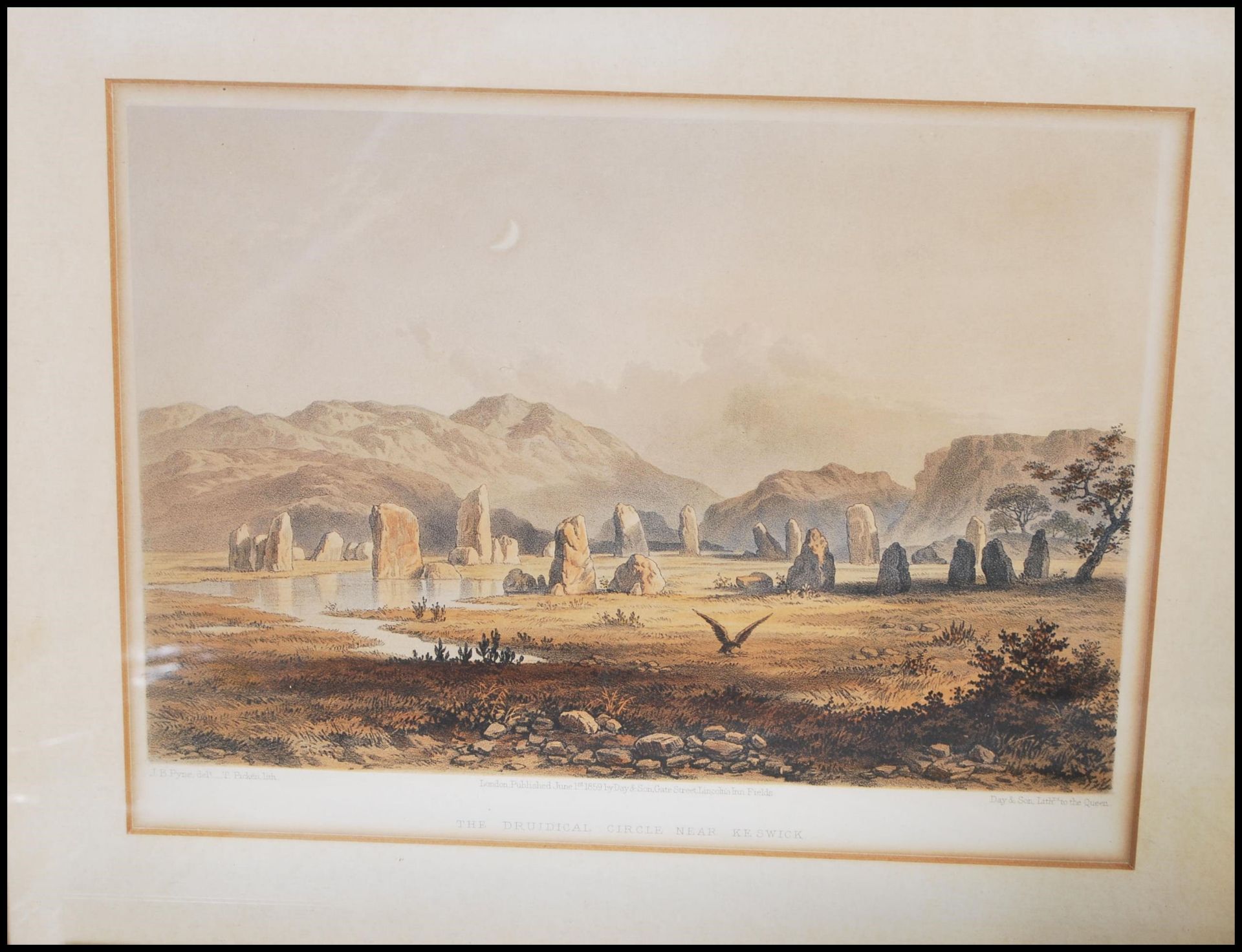 A collection of Lake District colour lithograph prints from 'The Lake Scenery of England' by J B - Bild 2 aus 8