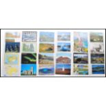 Iceland postcards (54). Collection of Icelandic views. Mostly postally used. Seldom seen country.