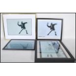 Banksy - A selection of vintage 1990's graffiti urban street art prints featuring photographs of