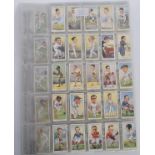 A collection of vintage cigarette cards from a selection of brands, to include all full sets;