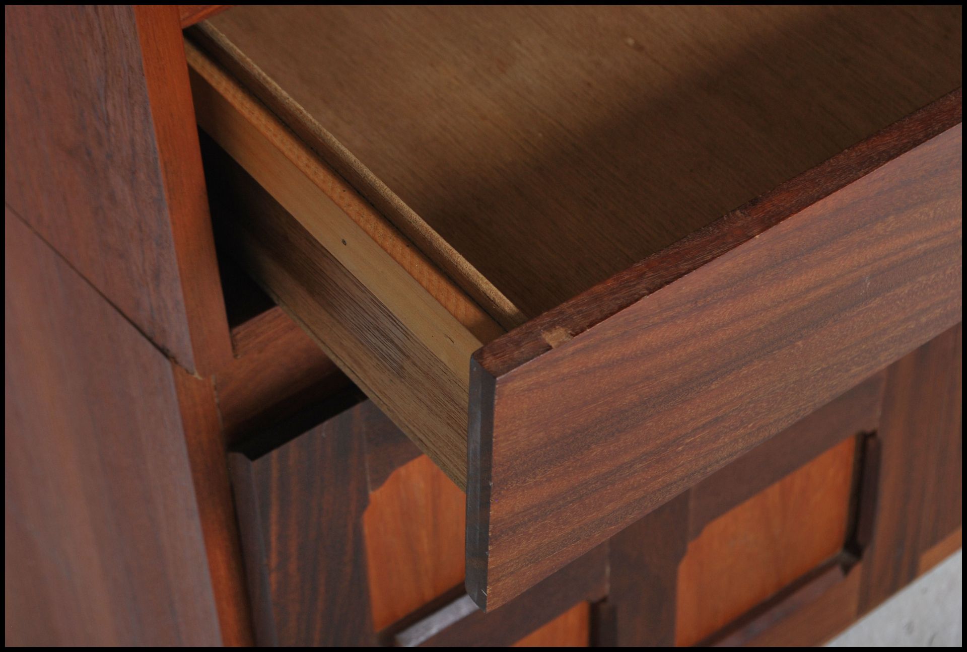 A retro 20th Century Teak wood highboard bookcase - Bild 4 aus 7