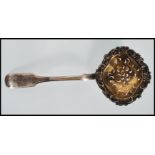 A 19th Century Imperial Russian 84 Zolotnic Sugar Sifter Ladle Spoon