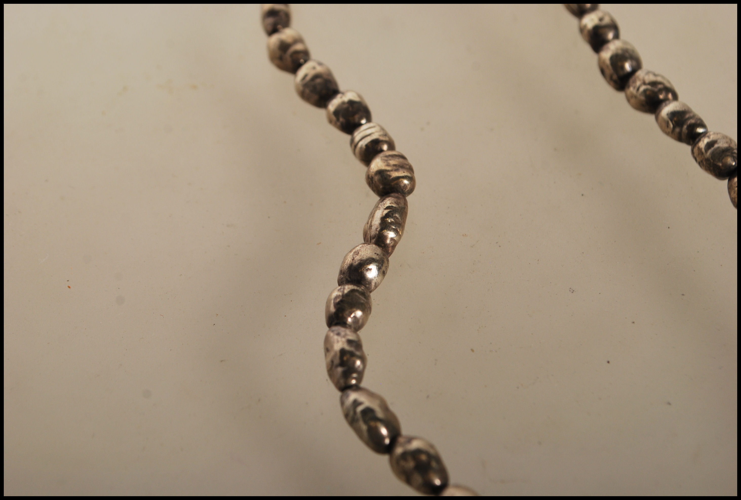 A silver hallmarked ladies necklace constructed fr - Image 5 of 8