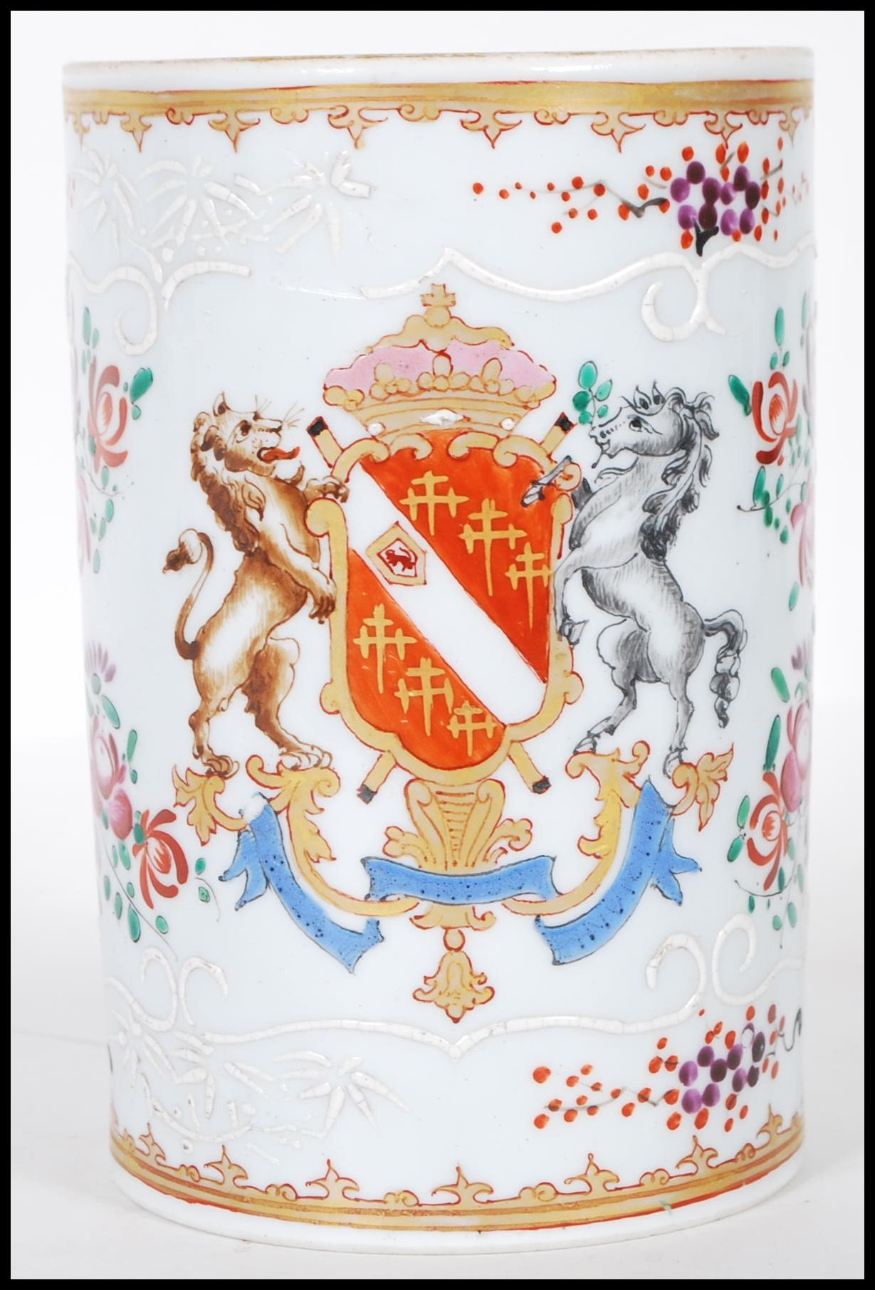 A 19th Century Edme Samson of Paris porcelain mug - Image 2 of 6