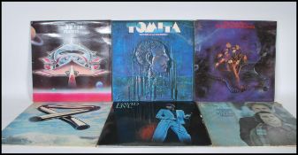 A collection of vinyl long play LP record albums t