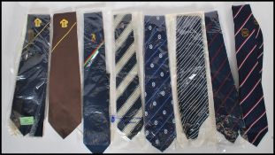 A collection of x7 vintage neck ties / uniform tie