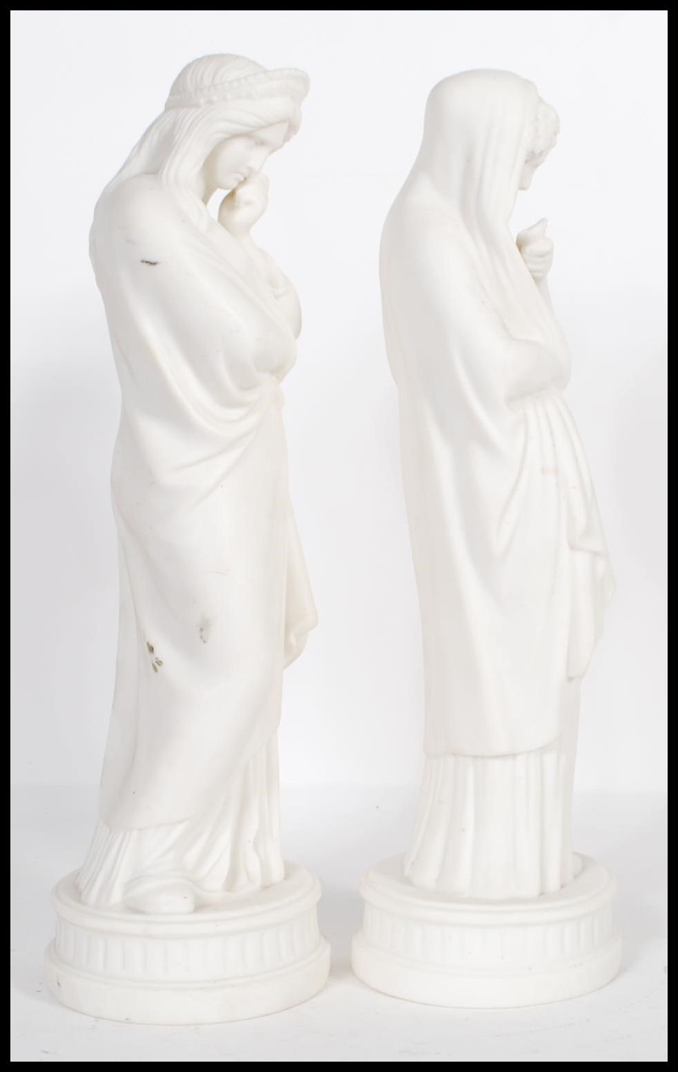 A pair of 20th Century ceramic blanc de chine clas - Image 2 of 6