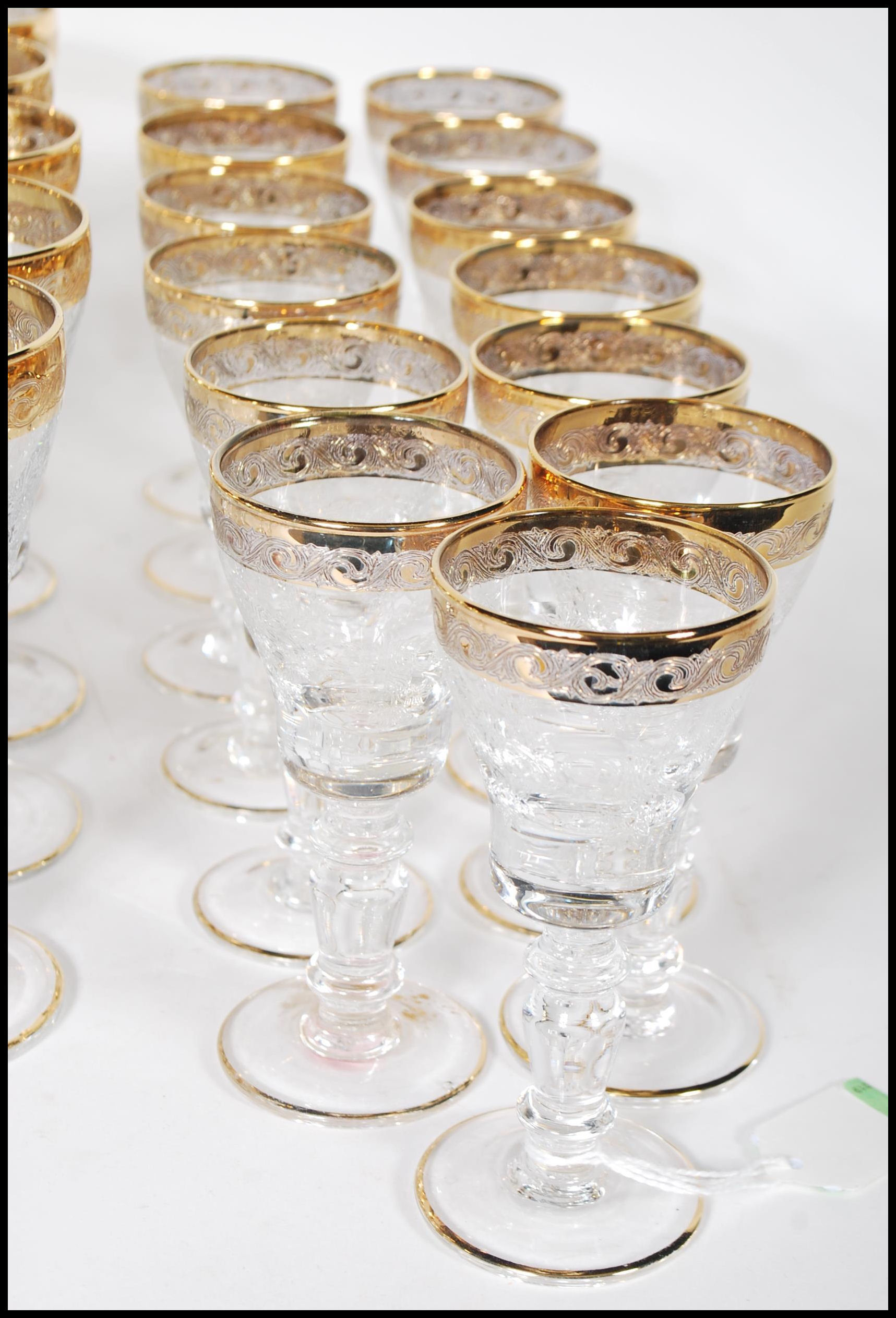 A large collection of glassware having scrolled de - Image 7 of 7