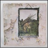 Led Zeppelin IV 1st UK Press EX " Top Error " A3 B