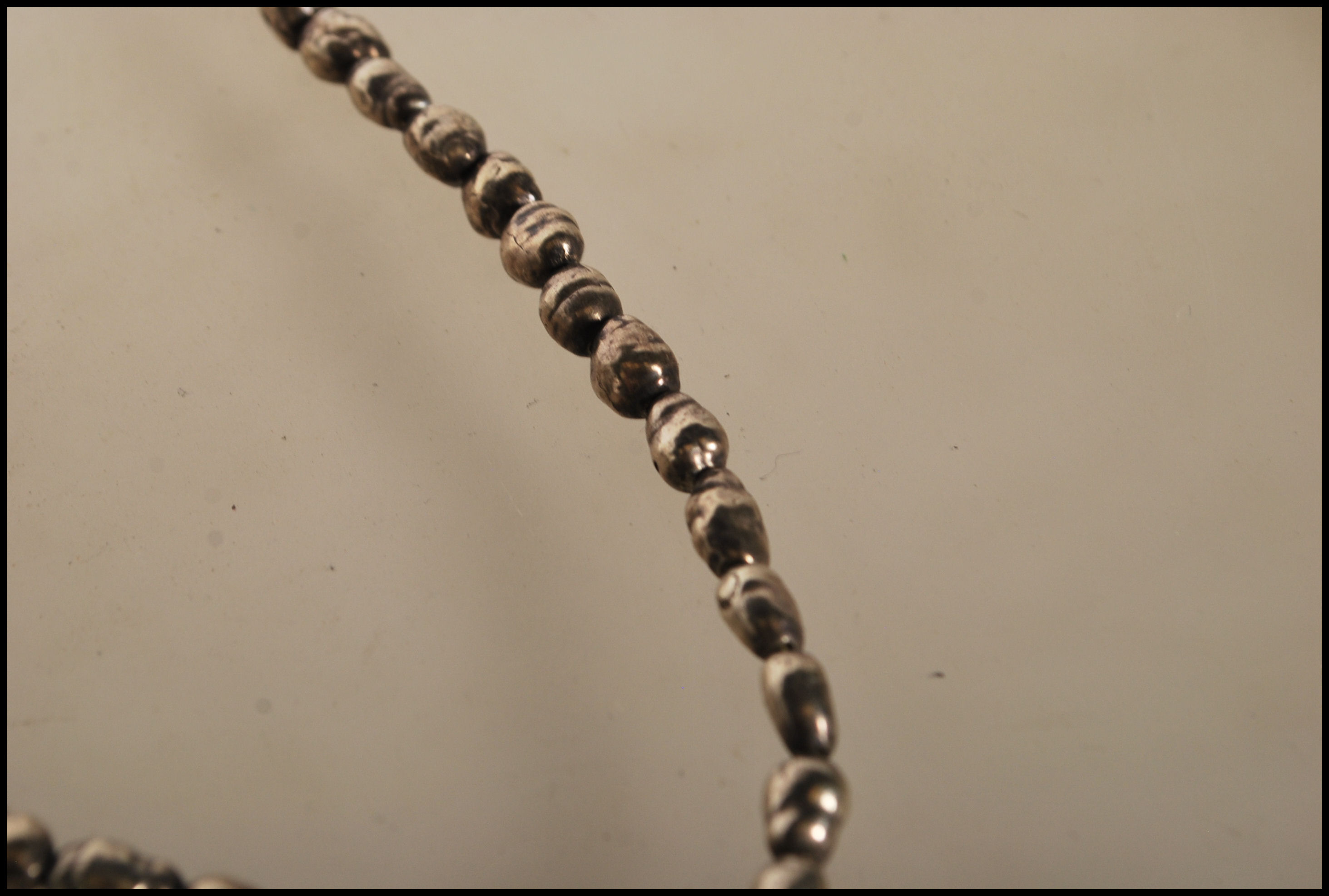 A silver hallmarked ladies necklace constructed fr - Image 3 of 8