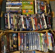 A large collection of films on DVD's to include so