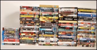 A large collection of cased DVD's and Blu Ray film