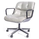 RARE ORIGINAL EXECUTIVE CHAIR BY CHARLES POLLOCK FOR KNOLL INTERNATION