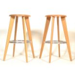 PAIR TABOURET HAUT BAR STOOLS BY JEAN PROUVE FOR VITRA