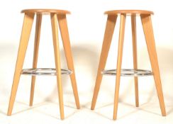 PAIR TABOURET HAUT BAR STOOLS BY JEAN PROUVE FOR VITRA