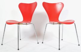 FRITZ HANSEN SERIES 7 DANISH DINING / SIDE CHAIRS BY ARNE JACOBSEN