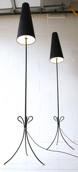 PAIR OF 1950'S FRENCH RETRO VINTAGE FLOOR STANDING LAMPS - Image 3 of 4