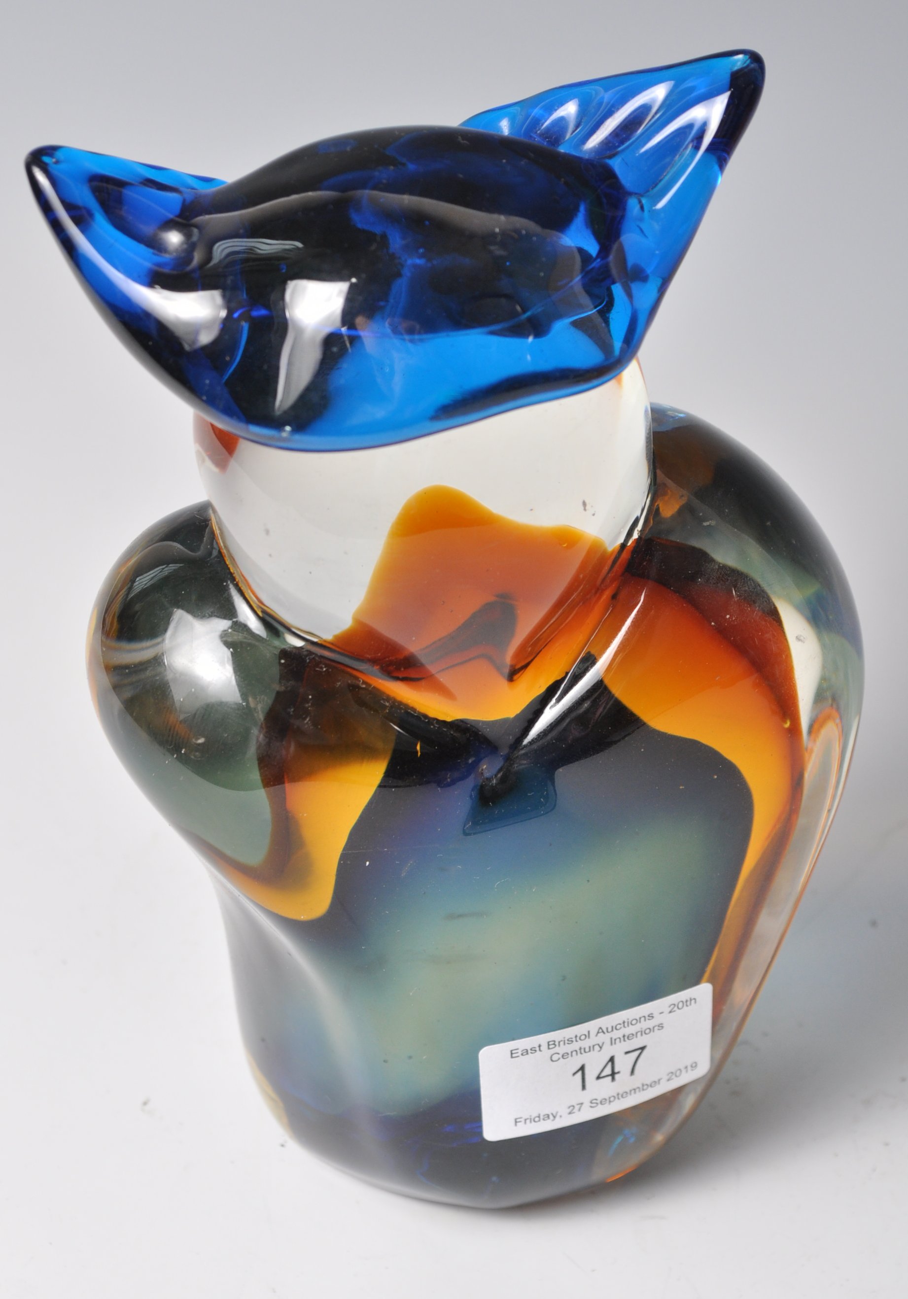 MURANO SOMMERSO ITALIAN STUDIO ART GLASS SCULPTURES - Image 3 of 5