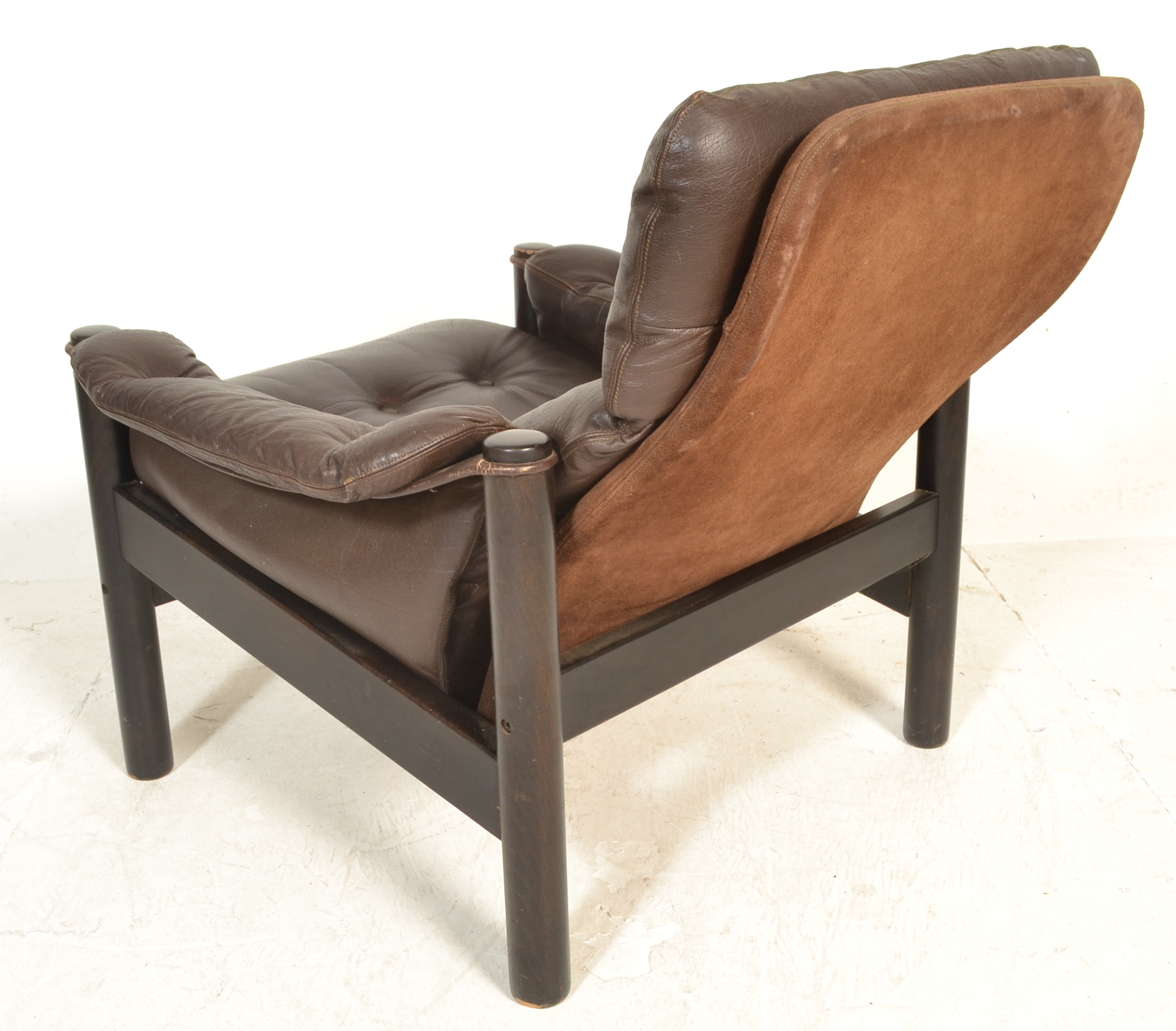 VINTAGE DANISH NORDIC SAFARI LOUNGE CHAIR BY S. NISSEN & E. GEHL - Image 5 of 5