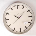 ORIGINAL 1960'S RETRO VINTAGE WALL FACTORY CLOCK BY SIEMENS