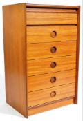 BATH CABINET MAKERS 1960'S RETRO TEAK WOOD CHEST OF DRAWERS