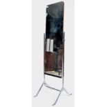 YUGIN ORIGINAL 1960'S CHEVAL SHOP DISPLAY MIRROR ON CHROME STAND