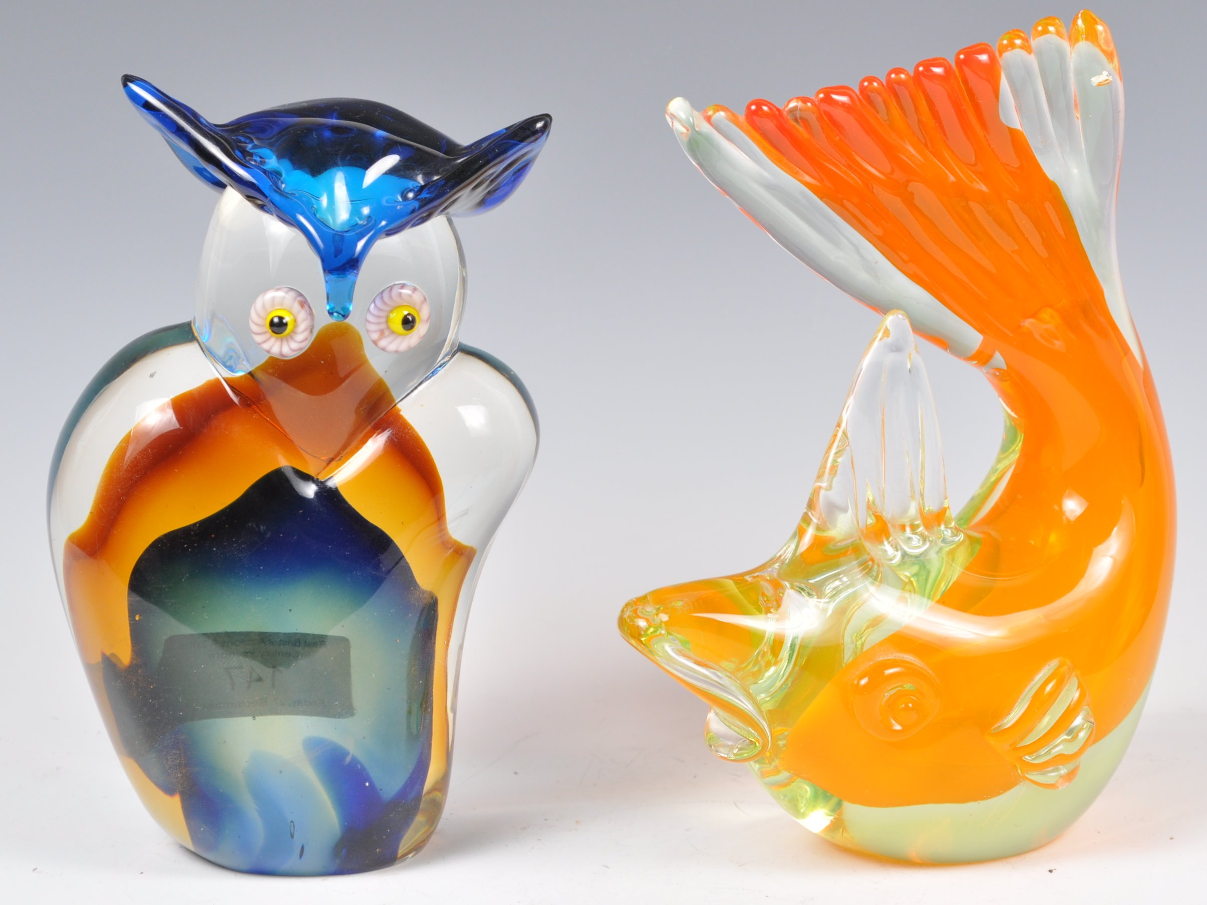 MURANO SOMMERSO ITALIAN STUDIO ART GLASS SCULPTURES