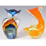 MURANO SOMMERSO ITALIAN STUDIO ART GLASS SCULPTURES