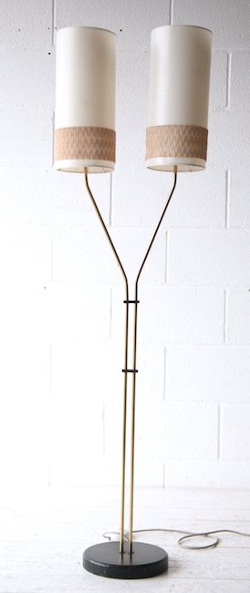 ORIGINAL 1950'S BRASS FLOOR STANDING STANDARD LAMP BY PGH RAUMBELEUCHTUNG - Image 2 of 4