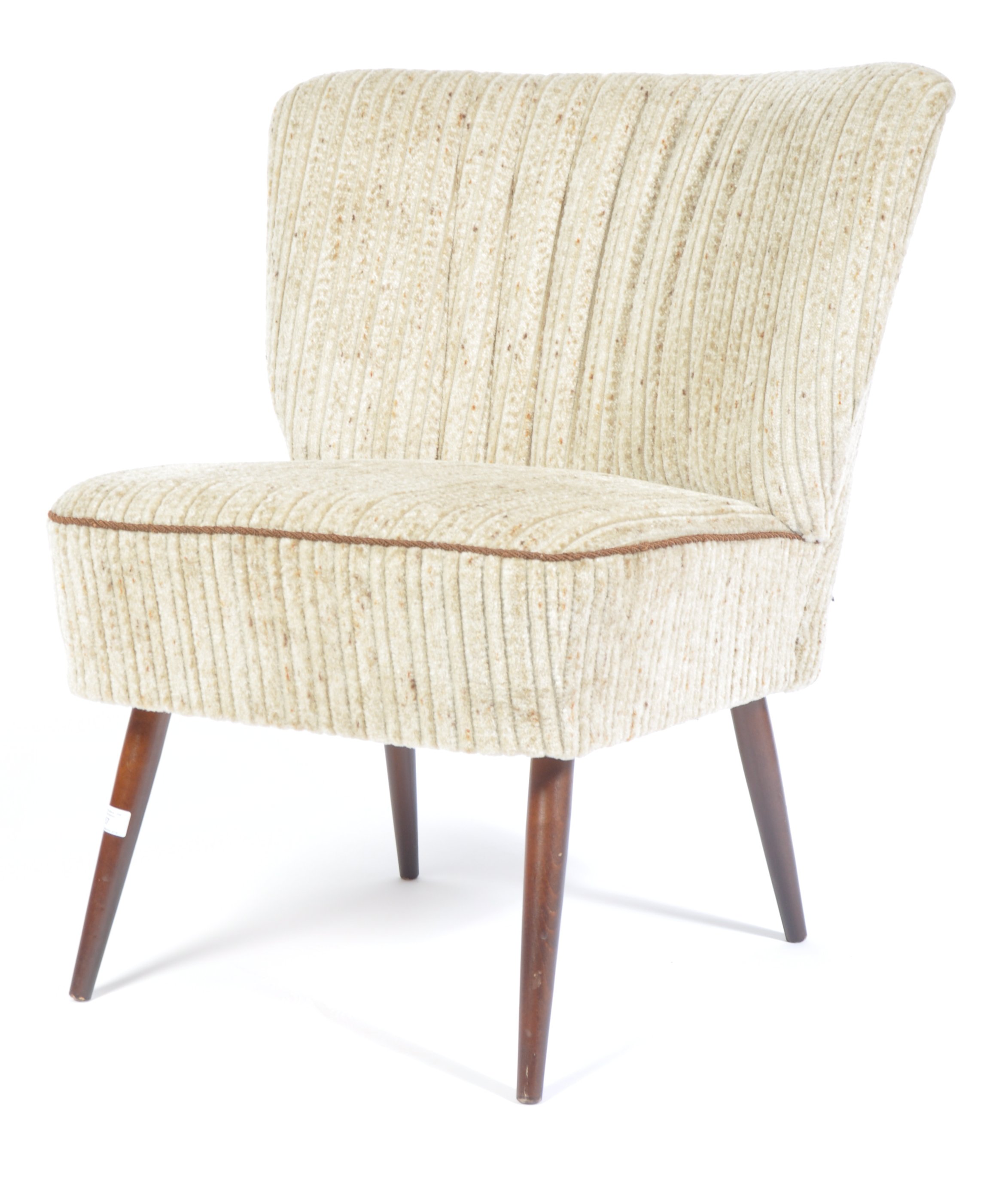 20TH CENTURY GERMAN RETRO VINTAGE SHELL BACK COCKTAIL CHAIR