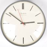 ORIGINAL 1960'S GLASHUTTE ELEKTROCHRON WALL CLOCK