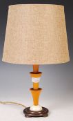 ORIGINAL ART DECO 1920'S TRUMPETED SIDE / TABLE LAMP