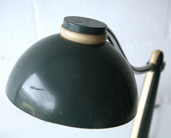 RARE 1950'S FRENCH INDUSTRIAL FACTORY TABLE DESK LAMP - Image 6 of 6