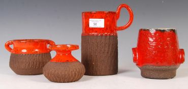 HANDARBEJDE KERAMIK 1960'S DANISH STUDIO POTTERY BY OLE CHRISTENSEN