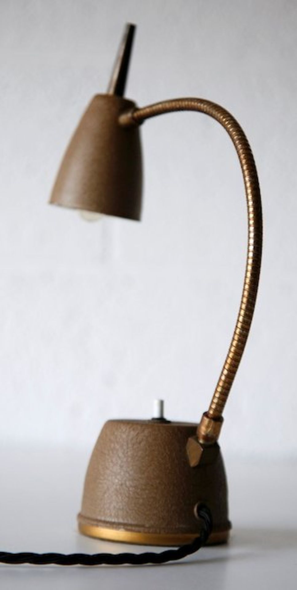 EAGLE HI LITE AMERICAN 1950'S FLEXIBLE GOOSE NECK DESK LAMP - Bild 3 aus 5