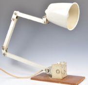 INDUSTRIAL VINTAGE MEMLITE WORKMAN'S / FACTORY ARTICULATED LAMP