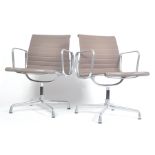 PAIR OF VITRA EA 107 VINTAGE SWIVEL DESK CHAIRS BY CHARLES