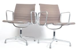 PAIR OF VITRA EA 107 VINTAGE SWIVEL DESK CHAIRS BY CHARLES