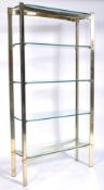 RARE MERROW ASSOCIATES 1970'S FIVE TIER SHELVING UNIT