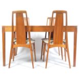 KOEFOED HORNSLET EVA DANISH DINING CHAIRS AND H. SIGH & SONS TABLE
