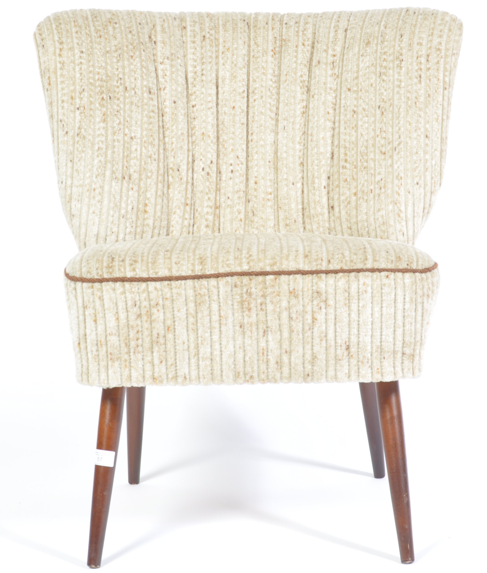 20TH CENTURY GERMAN RETRO VINTAGE SHELL BACK COCKTAIL CHAIR - Image 3 of 4