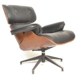 AFTER CHARLES EAMES - MID CENTURY STYLE 761 SWIVEL ARMCHAIR