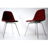 HERMAN MILLER ORIGINAL DSX SHELL SIDE CHAIRS BY CHARLES & RAY EAMES