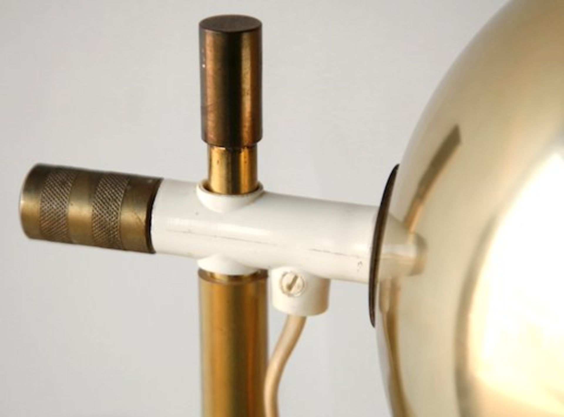 KLOT 1 SWEDISH 1970'S BRASS EFFECT FLOOR LAMP BY HEMI KLOT - Bild 4 aus 4